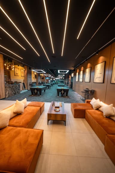 Lounge by the entrance for board games